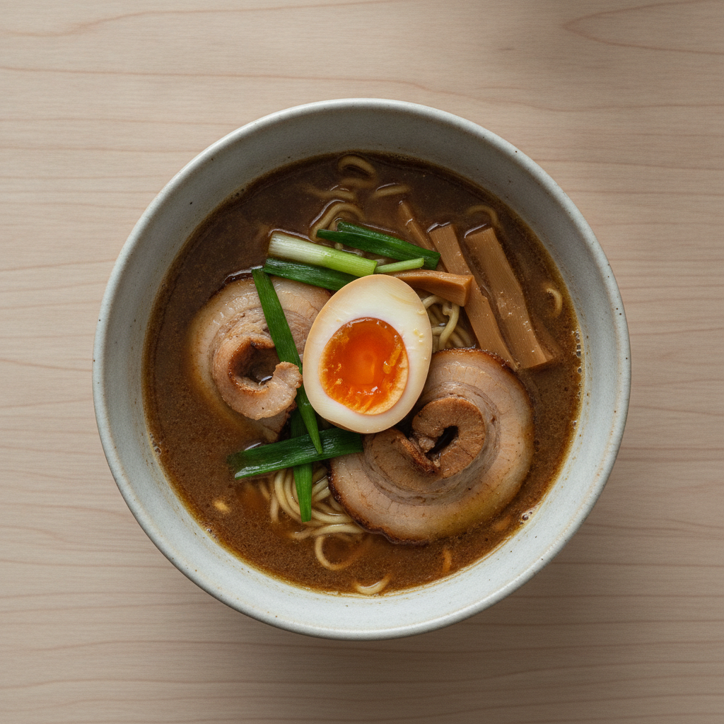 味玉味噌らーめん — Ajitama Miso Ramen